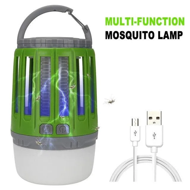 Outdoor LED Insect Zappers Light Bulb Mosquito Fly Insect Moths Killer Lamp Home New Built-in 18650 rechargeable battery #2o30