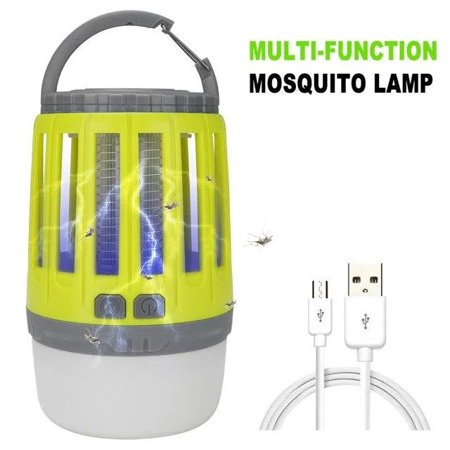 Outdoor LED Insect Zappers Light Bulb Mosquito Fly Insect Moths Killer Lamp Home New Built-in 18650 rechargeable battery #2o30