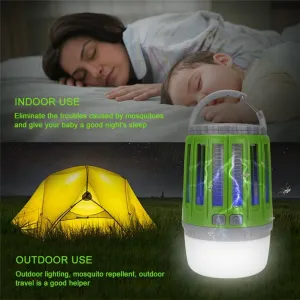 Outdoor LED Insect Zappers Light Bulb Mosquito Fly Insect Moths Killer Lamp Home New Built-in 18650 rechargeable battery #2o30