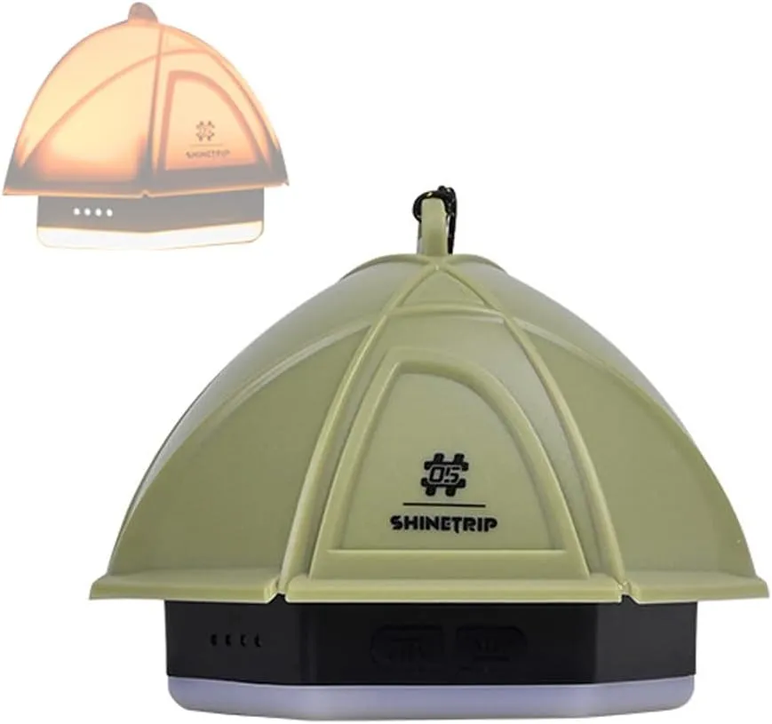 Outdoor Portable Camping Light USB Re able Compact HandLamp Cordless Tent Light Stepless Dimming Night Light