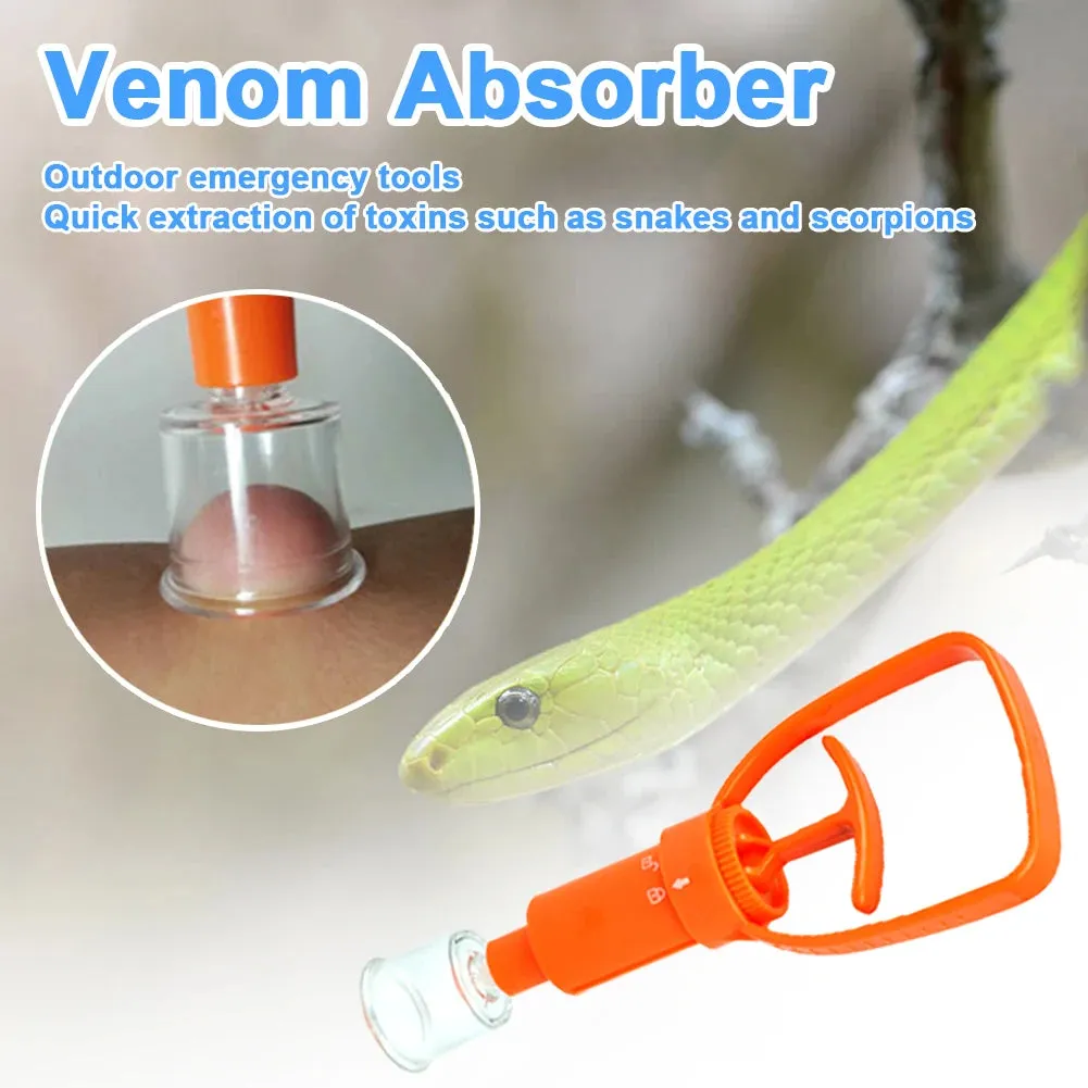 Outdoor Venom Extractor Pump - First Aid Kit for Snake, Mosquito, Bee Bites - Survival Vacuum Suction Pump for Camping and Hiking