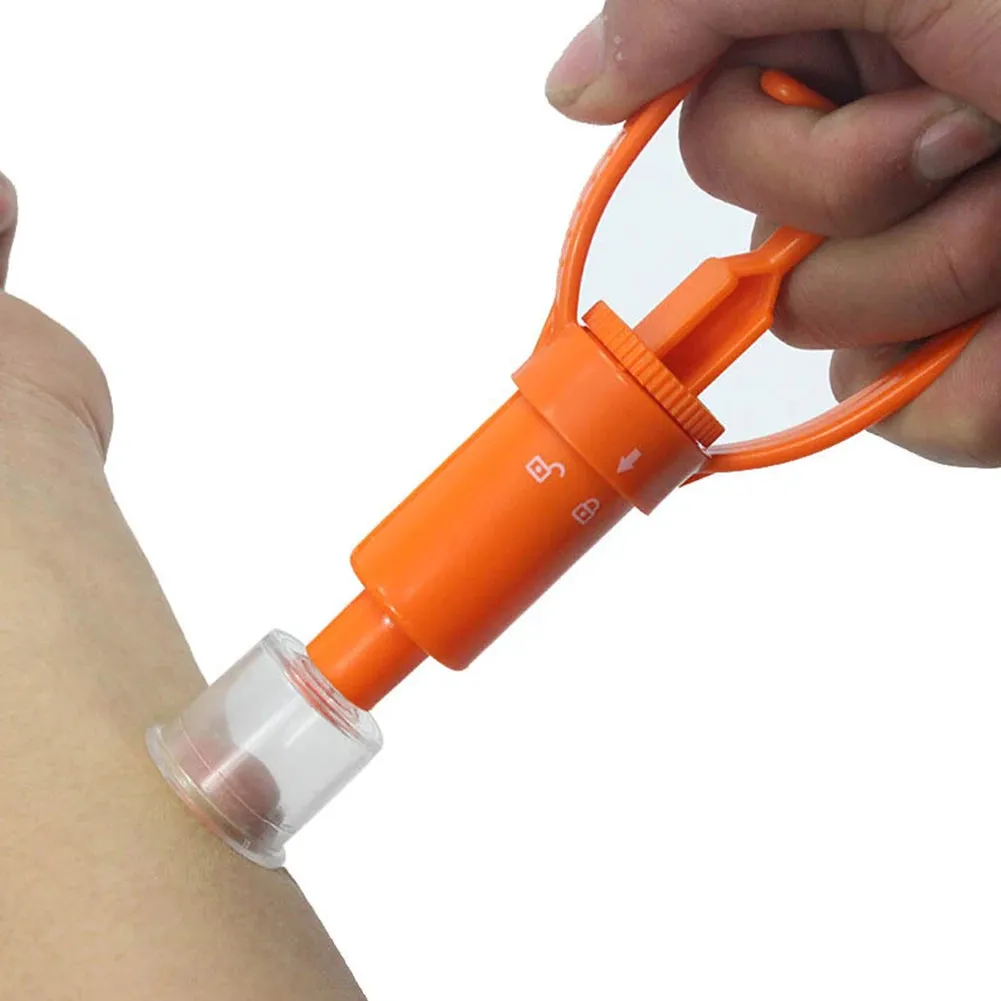 Outdoor Venom Extractor Pump - First Aid Kit for Snake, Mosquito, Bee Bites - Survival Vacuum Suction Pump for Camping and Hiking