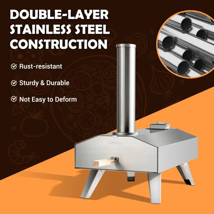 Oven Pizza Inch Stainless Portable Budget-friendly Pizza with High-demand Steel 12 Stone Outdoor
