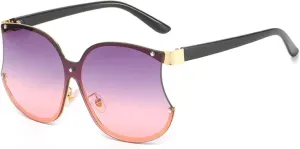 Oversized Women Men Fashion Big Frame Sun Glasses Female Summer Traveling Shades Uv400