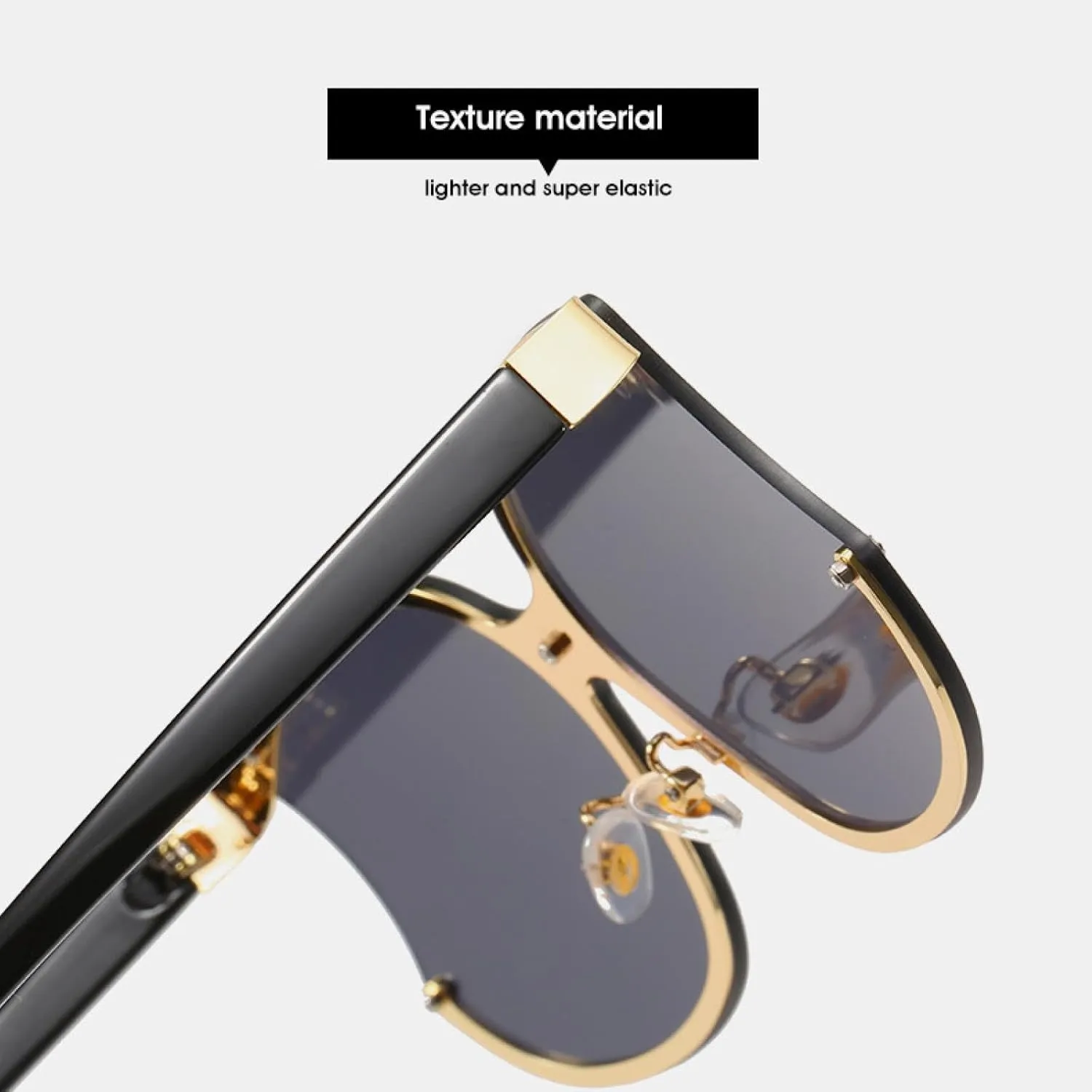 Oversized Women Men Fashion Big Frame Sun Glasses Female Summer Traveling Shades Uv400