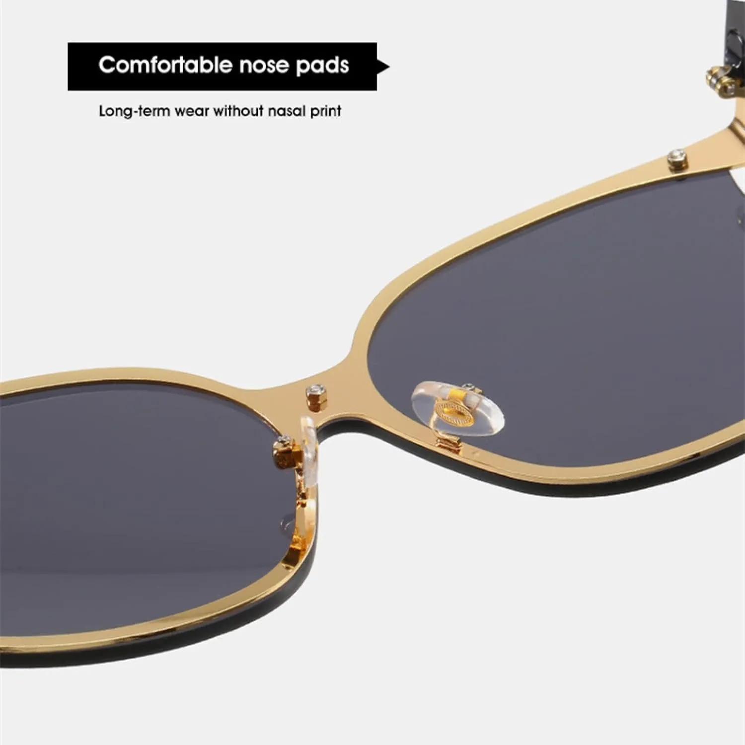 Oversized Women Men Fashion Big Frame Sun Glasses Female Summer Traveling Shades Uv400