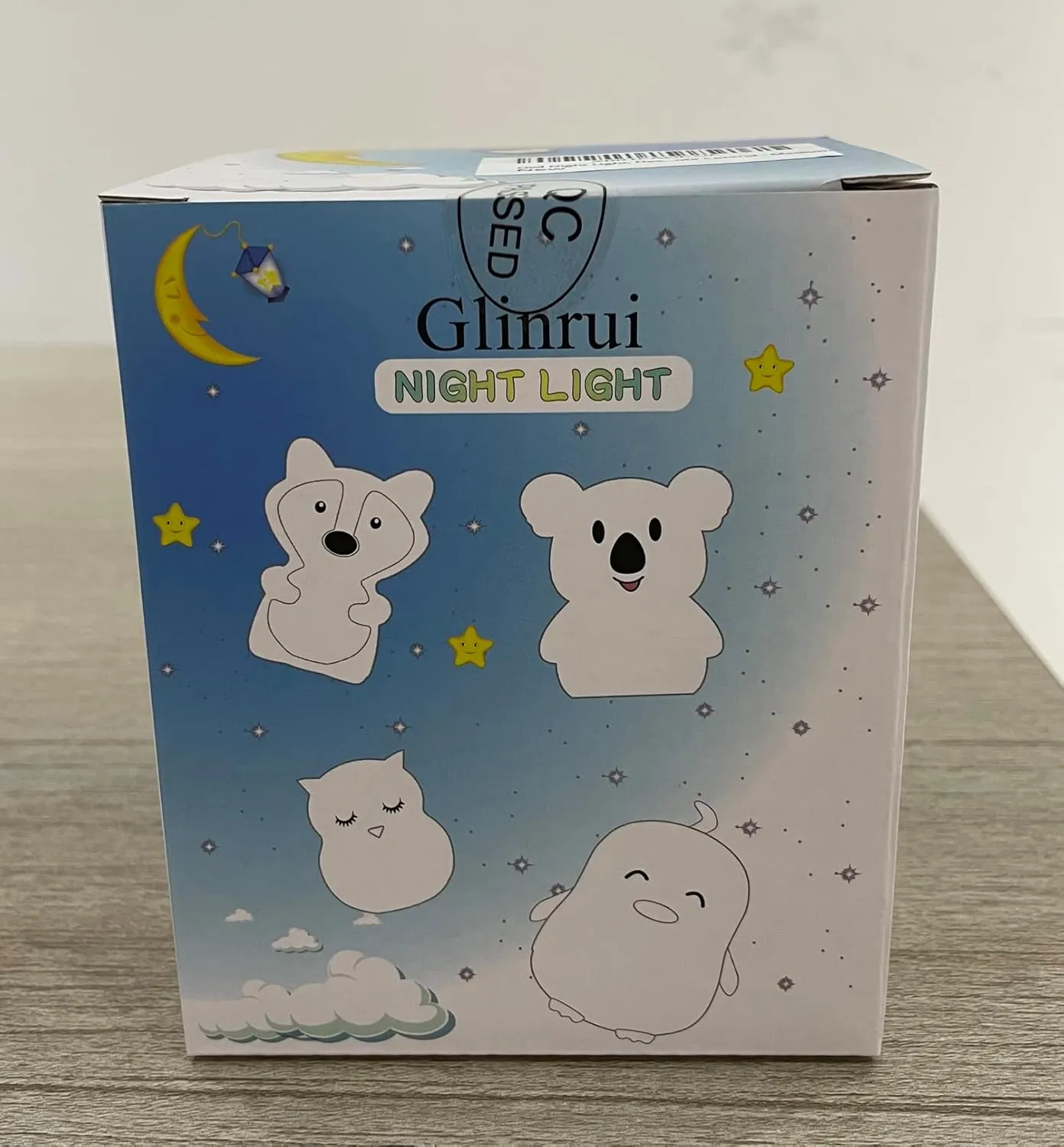 Owl Night Light Baby Bedside Lamp Child, Silicone Nursery Lamp for Breastfeeding Bedroom Mood Lights, Eye Caring, Adjustable Brightness & Color, Time Setting, Holiday Gifts - Medium