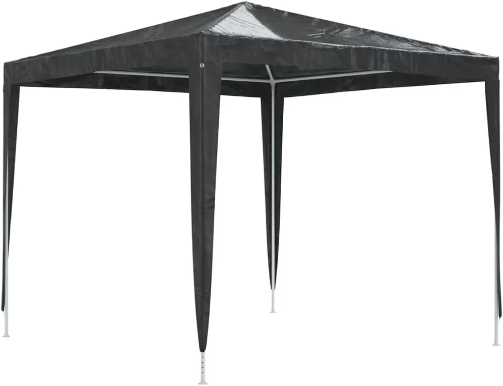 Party Tent - Anthracite Canopy, Gazebo Waterproof Shade, Outdoor Tents for Patio, Backyard, and Camping, 8.2 x 8.2 ft Steel - Cover Set for Gardens