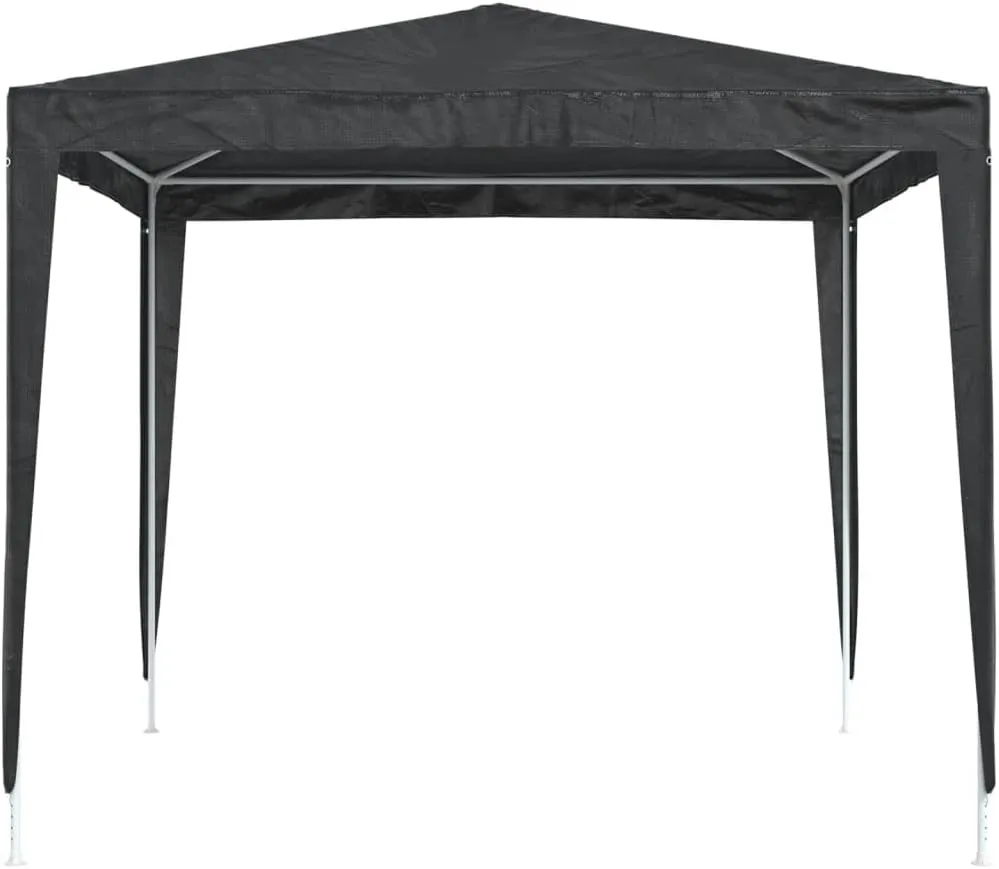 Party Tent - Anthracite Canopy, Gazebo Waterproof Shade, Outdoor Tents for Patio, Backyard, and Camping, 8.2 x 8.2 ft Steel - Cover Set for Gardens