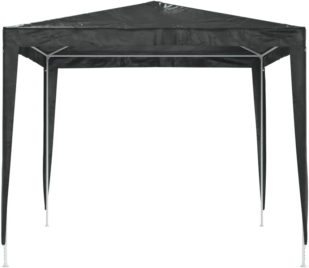 Party Tent - Anthracite Canopy, Gazebo Waterproof Shade, Outdoor Tents for Patio, Backyard, and Camping, 8.2 x 8.2 ft Steel - Cover Set for Gardens