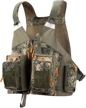 PELLOR Fly Fishing Vest, Fishing Gear Outdoor Backpack Breathable Mesh Fishing Vest Backpack for Camping Hunting