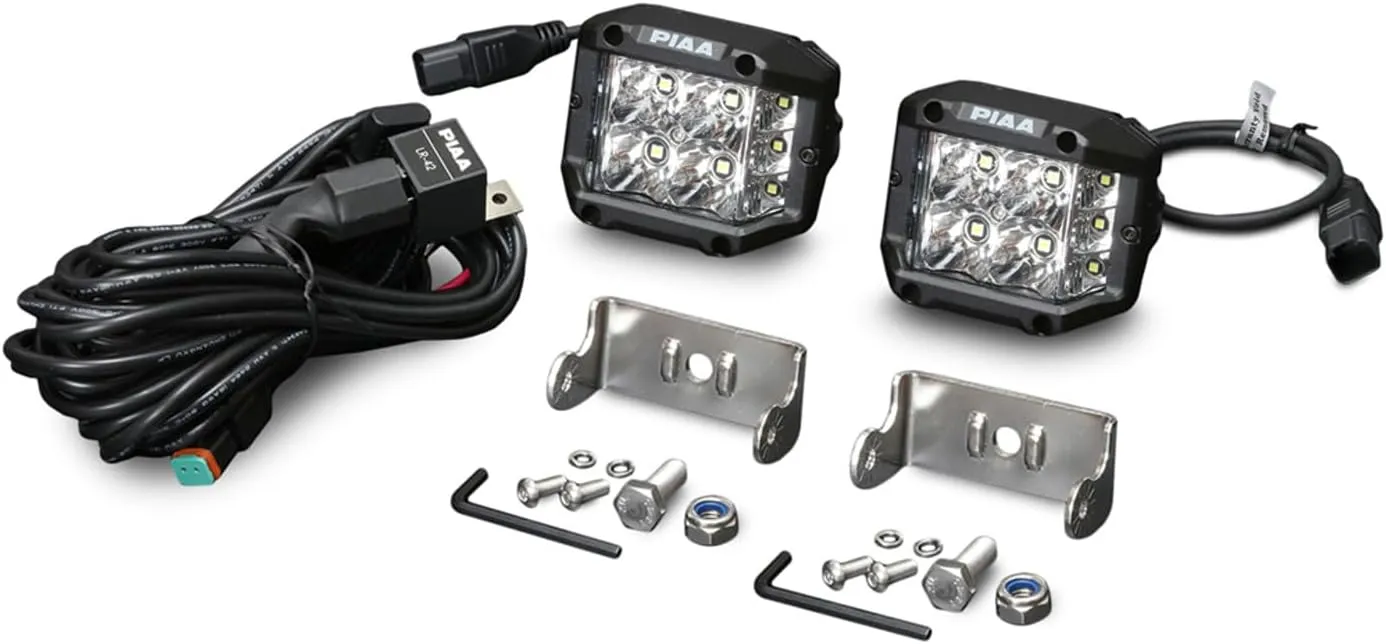 Piaa 25-06103 Quad Edge Series Light Pod LED 4 inch/White / (Pack of 2)