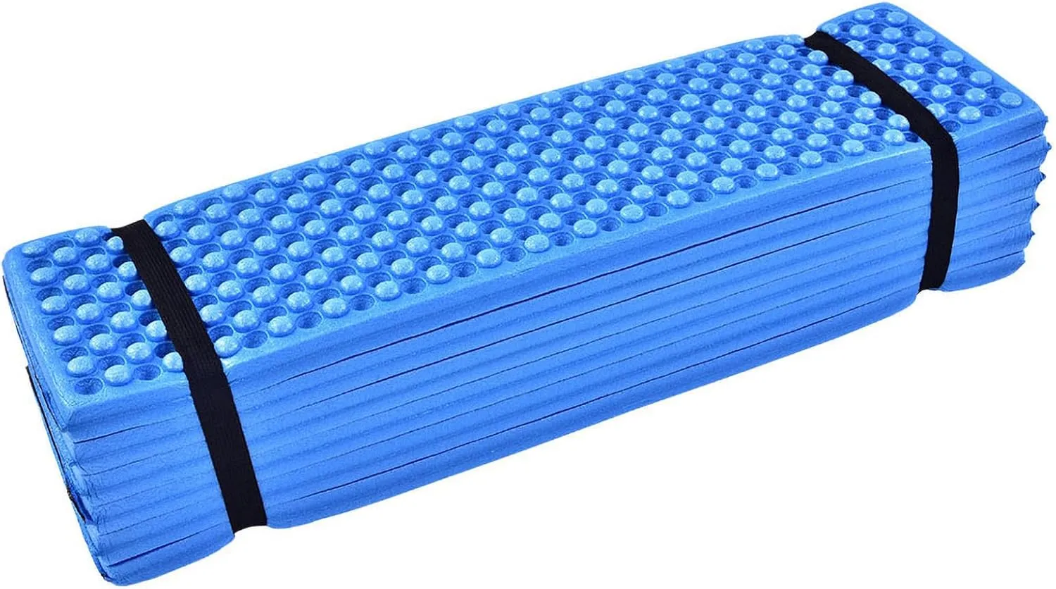 Pilipane Ultra Lightweight Inflatable Sleeping Mat, Outdoor Foam Camping Mat, Folding Beach Tent Sleeping Pad Watertight Mattress for Camping, Backpacking, Hiking(蓝色)