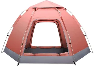 Pop Up Beach Family Tent Sun Shelter, 3-4 Person Automatic Instant Shade Umbrella Easy Set-Up with Sun Protection,Waterproof Windproof Canopy for Outdoor Fishing Hiking Camping Mountaineering