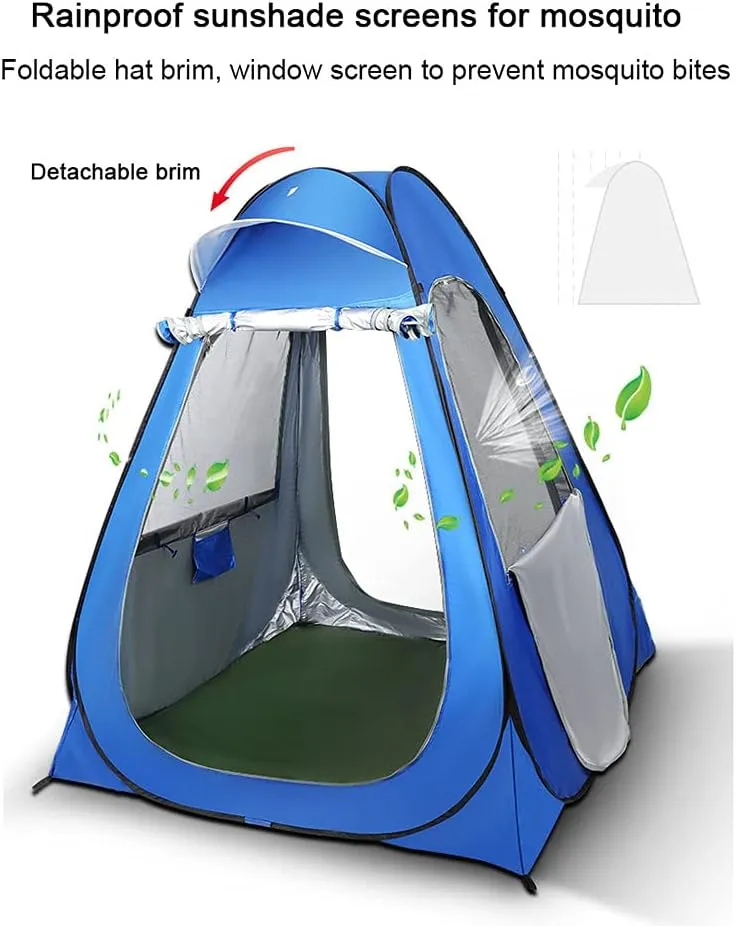 Pop Up Privacy Shower Tent Outdoor Toilet Dressing/Changing Room Portable Changing Tent for Camping Toilet Shower Privacy Shelters – Spacious, Extra Tall and Waterproof with Utility Accessories