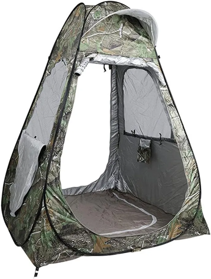 Pop Up Privacy Shower Tent Outdoor Toilet Dressing/Changing Room Portable Changing Tent for Camping Toilet Shower Privacy Shelters – Spacious, Extra Tall and Waterproof with Utility Accessories