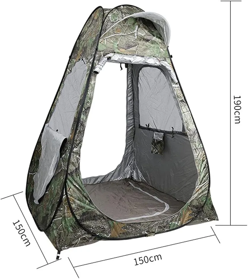 Pop Up Privacy Shower Tent Outdoor Toilet Dressing/Changing Room Portable Changing Tent for Camping Toilet Shower Privacy Shelters – Spacious, Extra Tall and Waterproof with Utility Accessories
