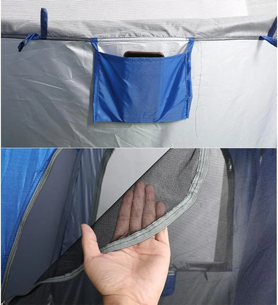 Pop Up Privacy Shower Tent Outdoor Toilet Dressing/Changing Room Portable Changing Tent for Camping Toilet Shower Privacy Shelters – Spacious, Extra Tall and Waterproof with Utility Accessories