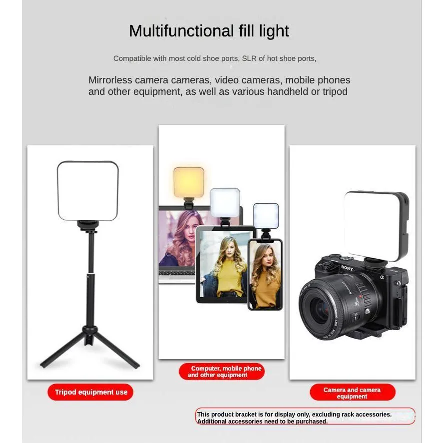 Porcket RGB Lamp Portable Mini Selfie Fill Light conference livestream
