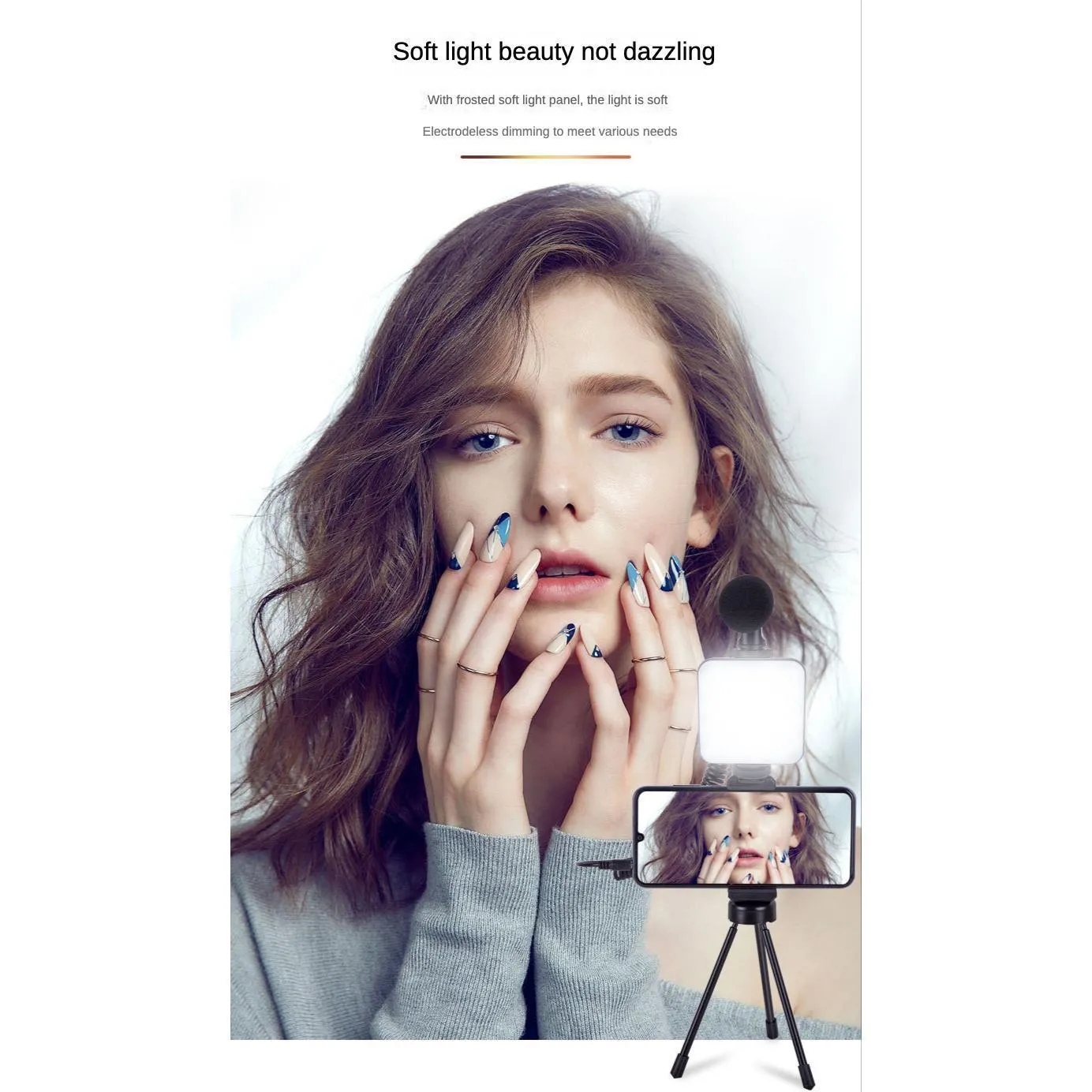 Porcket RGB Lamp Portable Mini Selfie Fill Light conference livestream