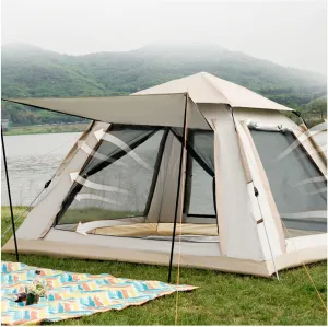 Portable Campitent Automatic Pop-Up Dome Tent for Camping, Waterproof 3-4 Person Instant Tent Easy to Set Up,for Backpacking, Camping, Hiking (a a)