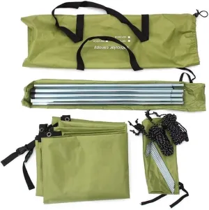 Portable Car Shelter Shade Camping Side Car Roof Top Tent Anti-UV Sunshade Waterproof Awning Parasol Rain Canopy,Green
