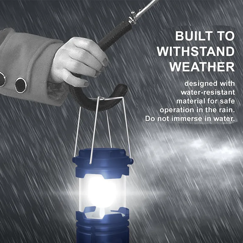Portable Flashlight Solar Camping Tent Light Lamp