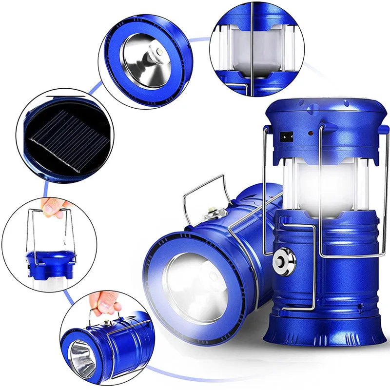 Portable Flashlight Solar Camping Tent Light Lamp