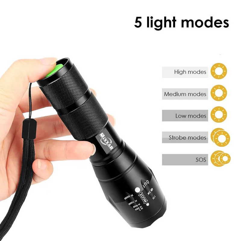 Portable Flashlight Solar Camping Tent Light Lamp