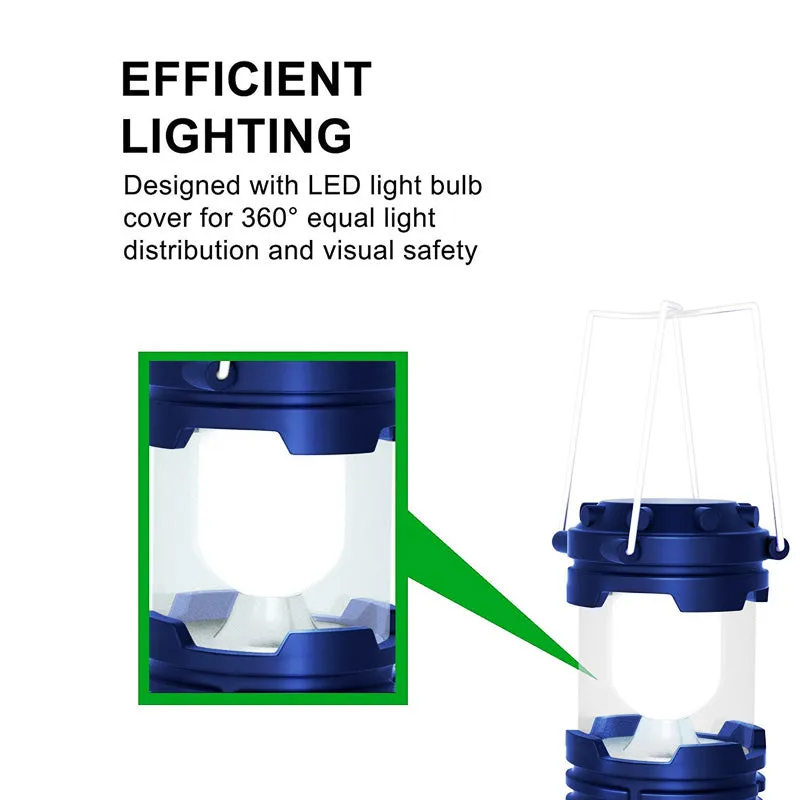 Portable Flashlight Solar Camping Tent Light Lamp