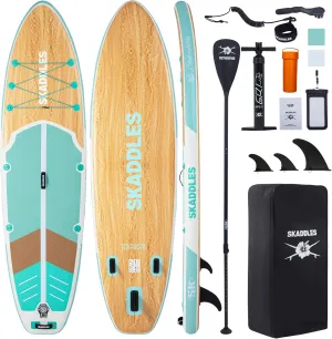 Portable Inflatable Stand Up Paddle Board (SUP) for Adults and Youth with Non-Slip Deck – Complete Accessories Kit, Perfect for Fishing, Yoga, Fitness & Family Fun