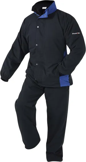 PowerBilt Men's Nimbus Waterproof Golf Suit-Black/Blue, Small, Black / Blue, Medium