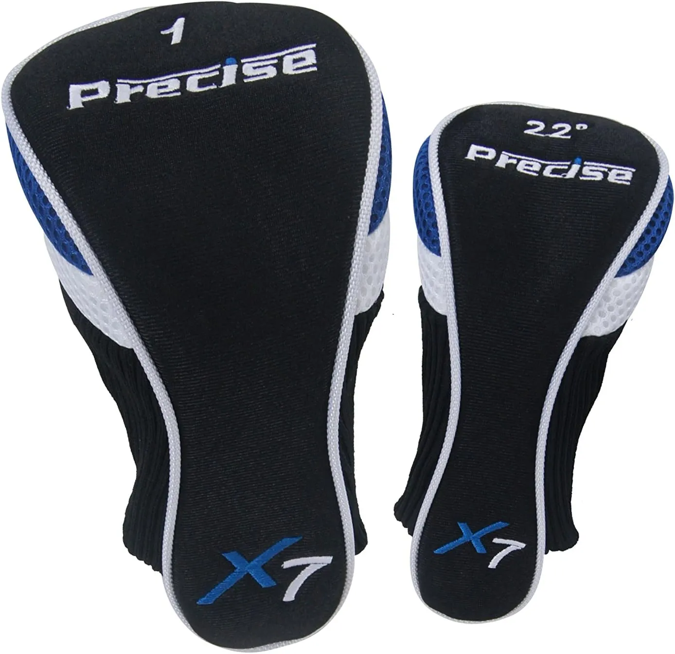 Precise X7 Kids Golf Clubs Set for Ages 3-5, 6-8, 9-12 | Right/Left Hand Girls & Boys Golf Clubs with Lightweight Graphite Shafts, Hybrid & Stand Bag for 3'0" to 5'0" Height