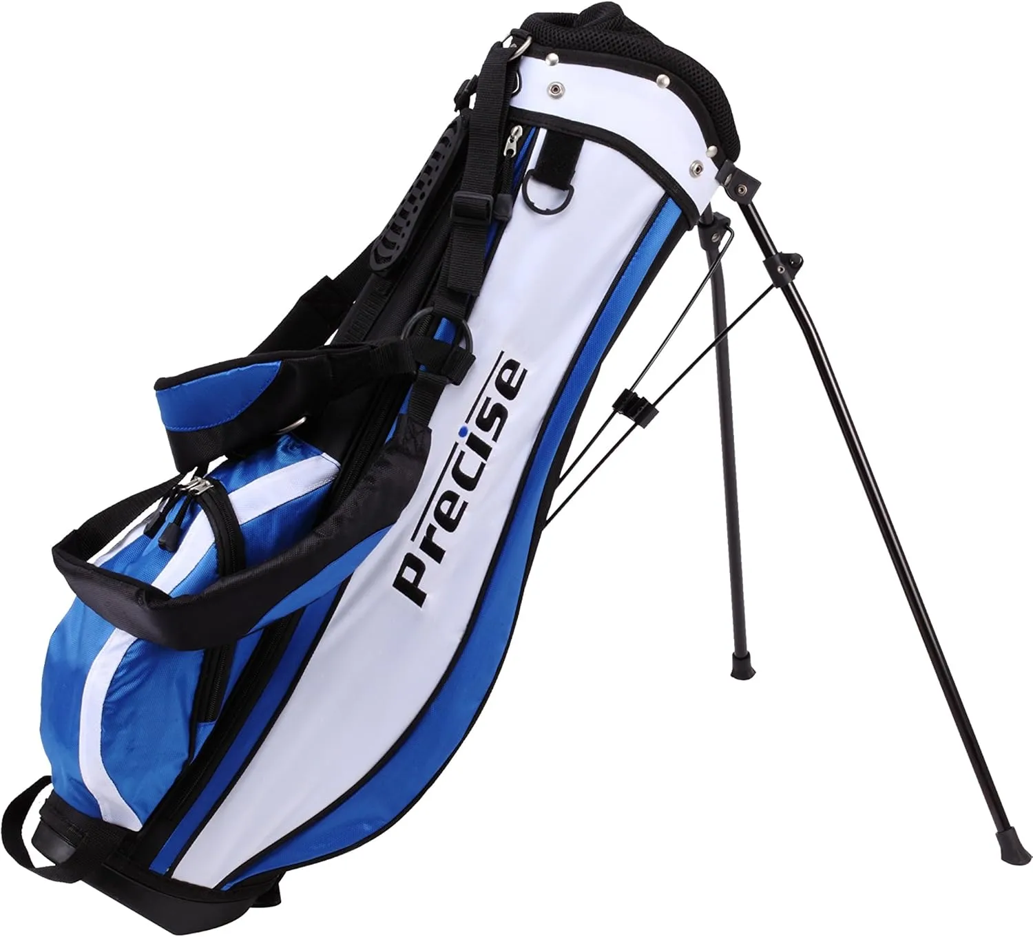 Precise X7 Kids Golf Clubs Set for Ages 3-5, 6-8, 9-12 | Right/Left Hand Girls & Boys Golf Clubs with Lightweight Graphite Shafts, Hybrid & Stand Bag for 3'0" to 5'0" Height