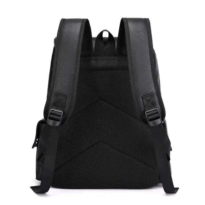 Premium PU Leather Men’s Backpack