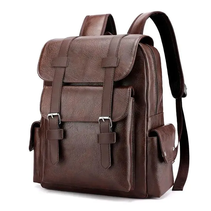 Premium PU Leather Men’s Backpack