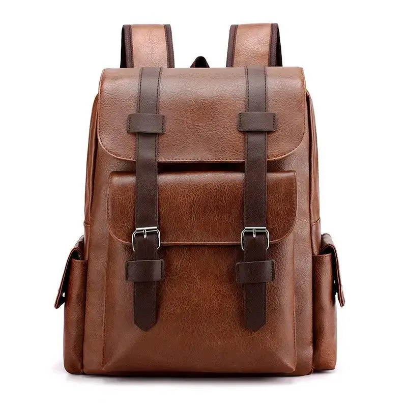 Premium PU Leather Men’s Backpack