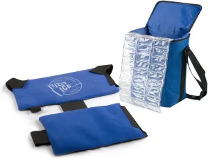 Pro Ice Pitcher’s Travel Kit - Shoulder Elbow Cold Therapy Wrap to Treat Rotator Cuff with Ice and Compression, PI800 Cooler Bag, Shoulder Wrap & Ice Packs Included