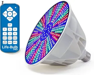 Pro Led Pool Lights for Inground Pool, Swimming Pool Light Bulb, Led Pool Light Bulb - Color Changing Pool Light XR Signal Technology 120V 500W - Lifetime Replacement Program
