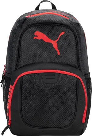 PUMA Contender Backpack, Black/Bright Red, One Size