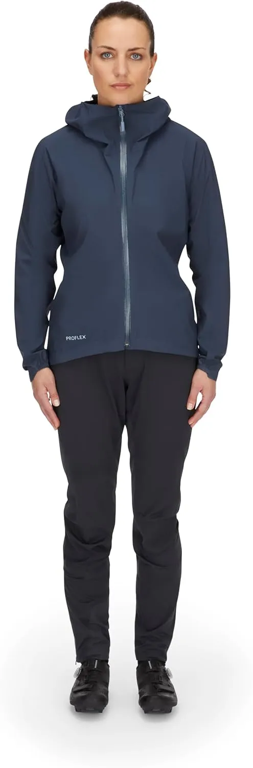 Rab Women's Cinder Downpour Light Jacket Lightweight Waterproof Coat for Mountain Biking, Cycling, & Commuting