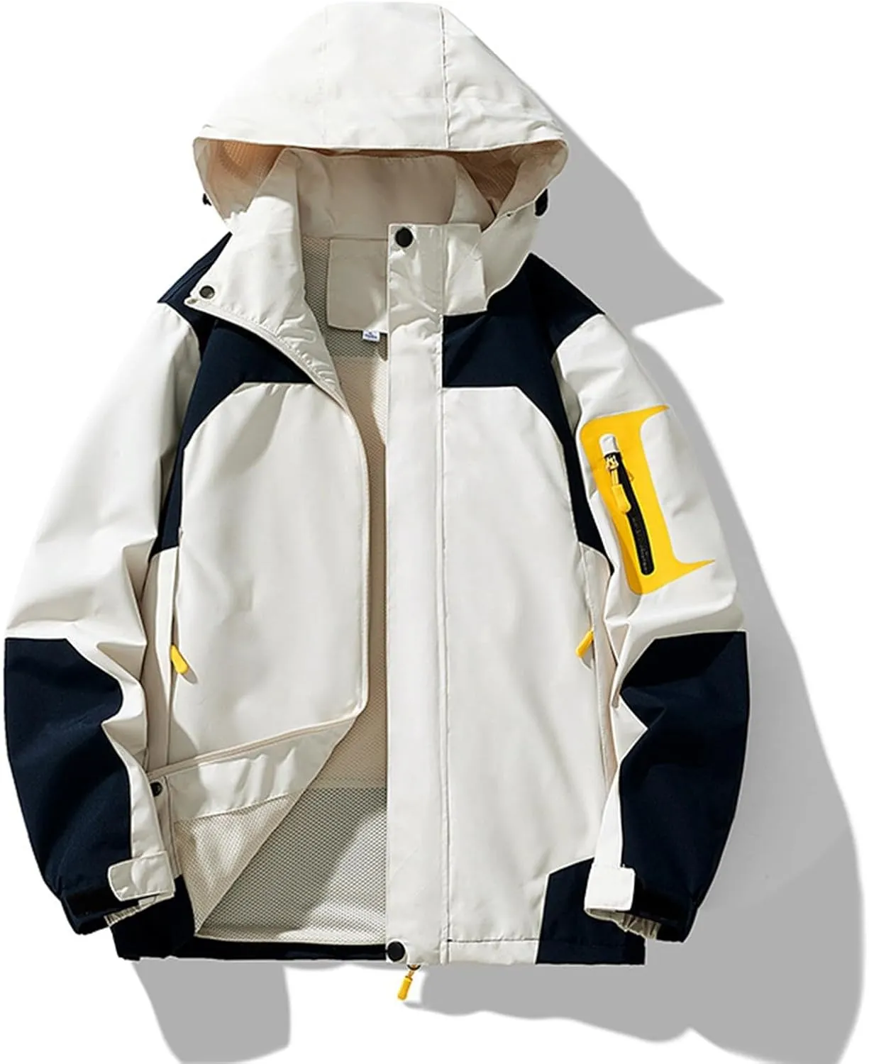 Rain Jacket Men Light Waterproof Raincoats Poncho Sun Protective Outdoor Jacket with Hooded
