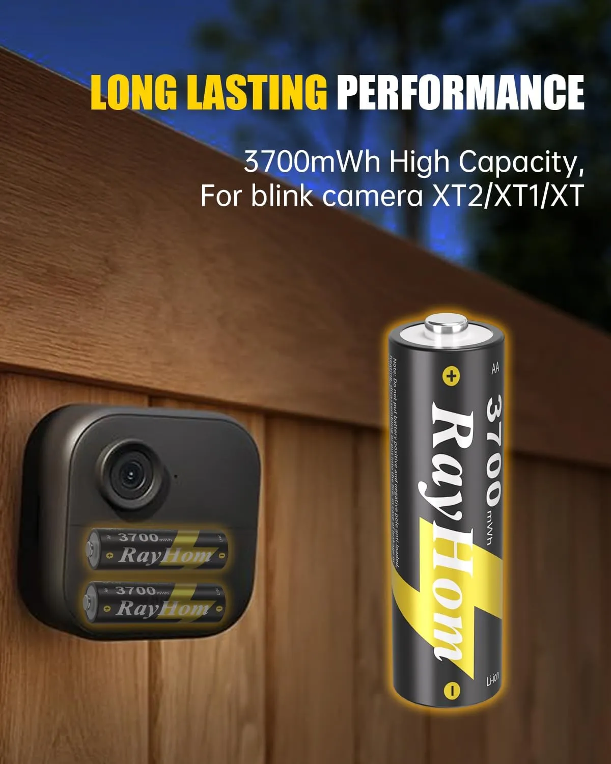 Rechargeable AA Lithium Batteries with Charger - 8 Pack Double A Batteries for Blink Camera, 1.5V Constant Output 3700mWh High Capacity, Cycle Times Up to 1600, with 4 Slot aa Li-Ion Battery Charger