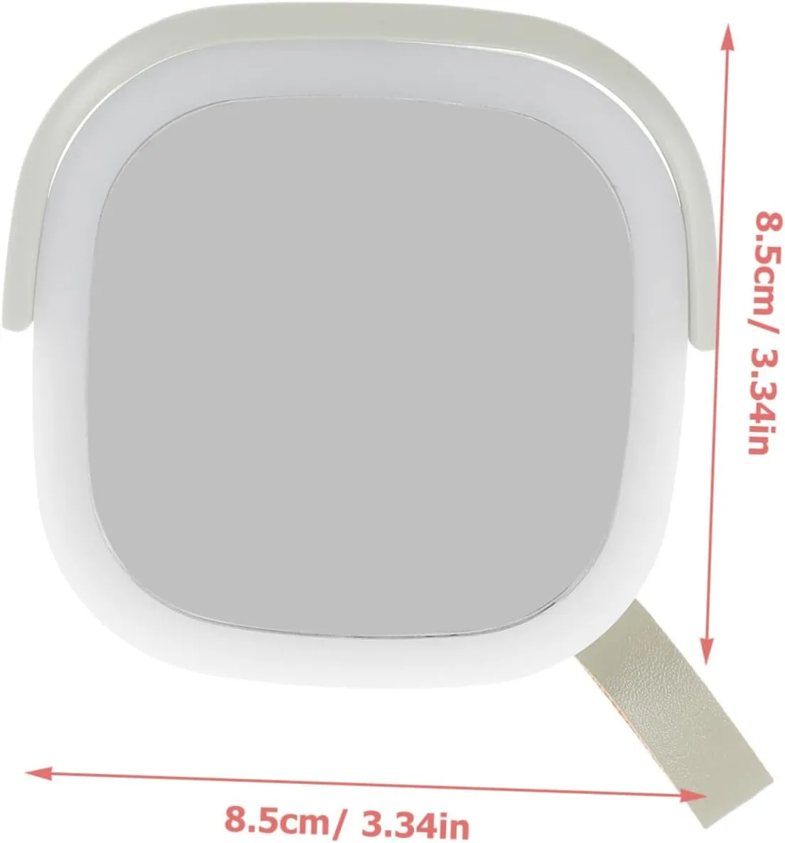Rechargeable Led Travel Makeup Mirror Compact Mirror Light for Hands- Use