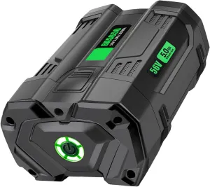 Replacement for 56V 5A EGO Battery BA2800 BA2800T BA1400T BA2242T BA4200 BA4200T BA5600T ST1511T LB7654 ST1623T MHC1502 ST1502LB HT2501 5000MAH