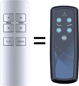 Replacement Remote Control fit for Sealy Ease Okin V1.0 JLDK.18.01.29 RF358C Adjustable Bed