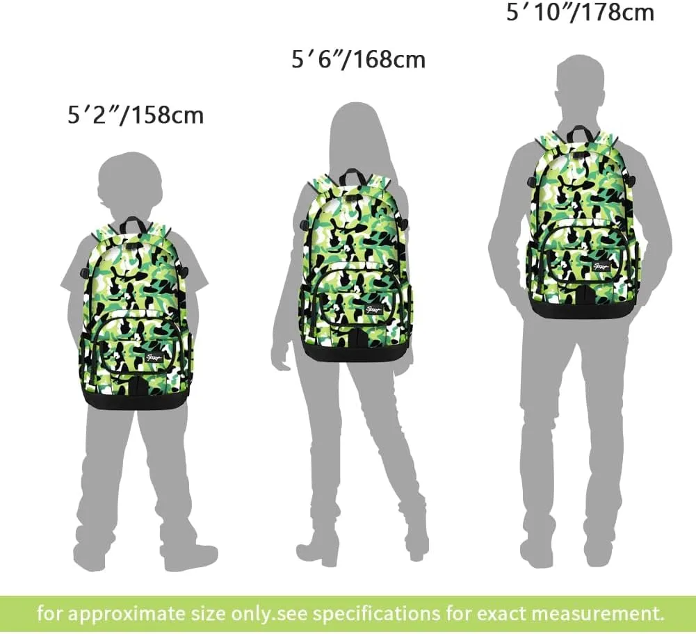rickyh style Boys and Girls Kids Backpacks, Lightweight Backpack 18.5 x 13.75 x 8.75 Inches lunch bags 10 x 8 x 3.21 Inches Kids Backpacks for School and Travel, BPA Free