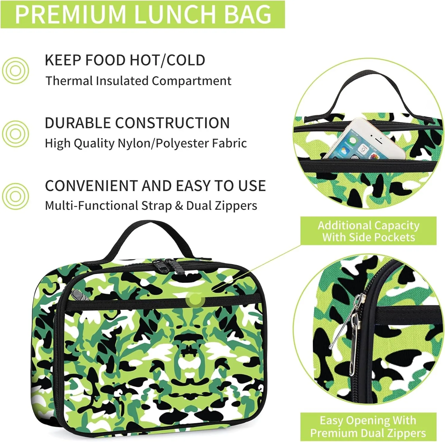 rickyh style Boys and Girls Kids Backpacks, Lightweight Backpack 18.5 x 13.75 x 8.75 Inches lunch bags 10 x 8 x 3.21 Inches Kids Backpacks for School and Travel, BPA Free