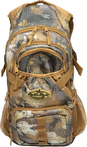 Rig'Em Right Waterfowl Stump Jumper Duck Hunting Blind Backpack with Multi-Layered Padded Shoulder Straps and Back Support, Ammo pockets, Sunglasses Case and More (Mossy Oak Bottom Lands Camo)