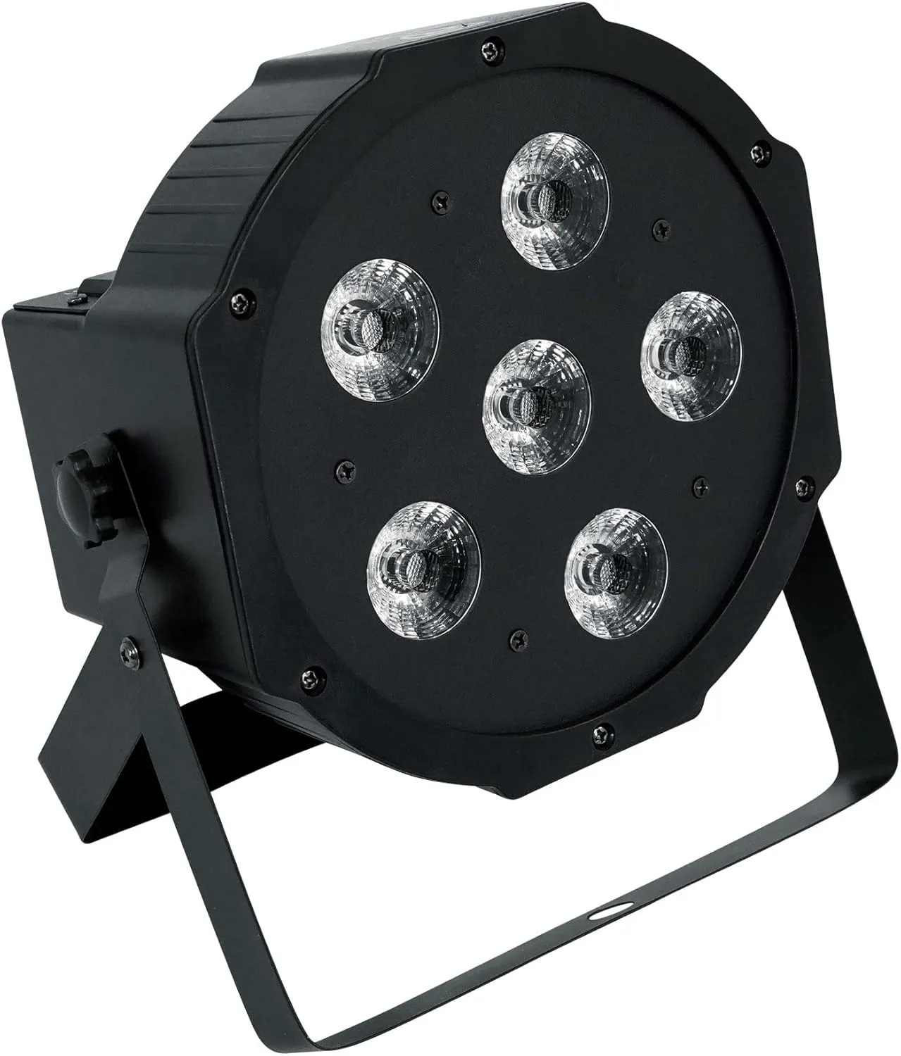 Rockville Battery PAR 6RF Black Rechargeable RGBWA UV Light with Wireless DMX, Includes RF Remote, Up to 15 Hours Battery Life, 6x6W LEDs, Perfect for DJs, Events & Parties